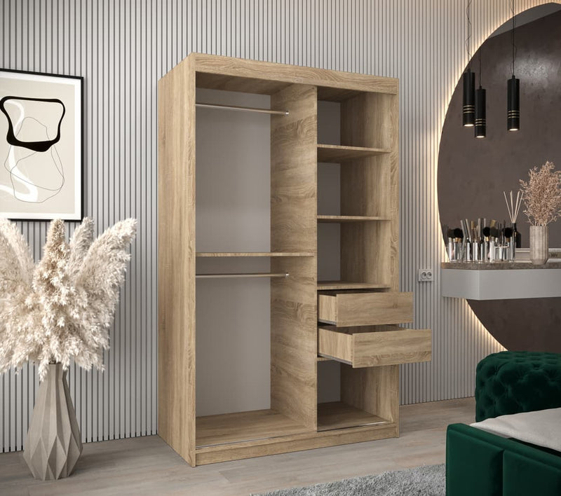 Roma I Sliding Door Wardrobe 120cm