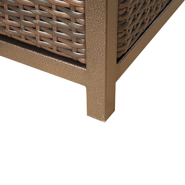 12KW Standing Rattan Outdoor Garden Heater - Brown