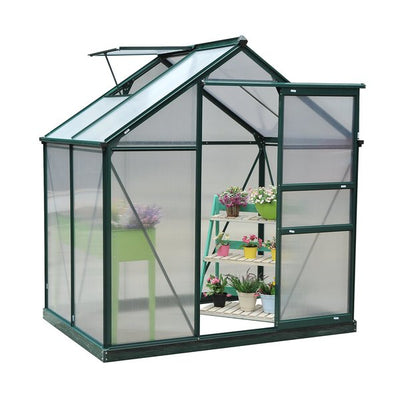 1.9x1.3x2 M Walk-In Mini Greenhouse - Dark Frame