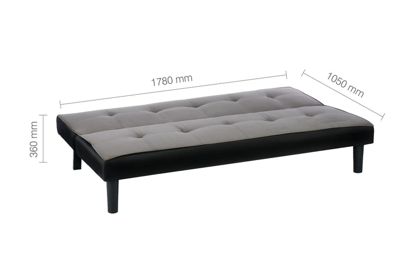 Birlea Aurora Grey Velvet Sofa Bed