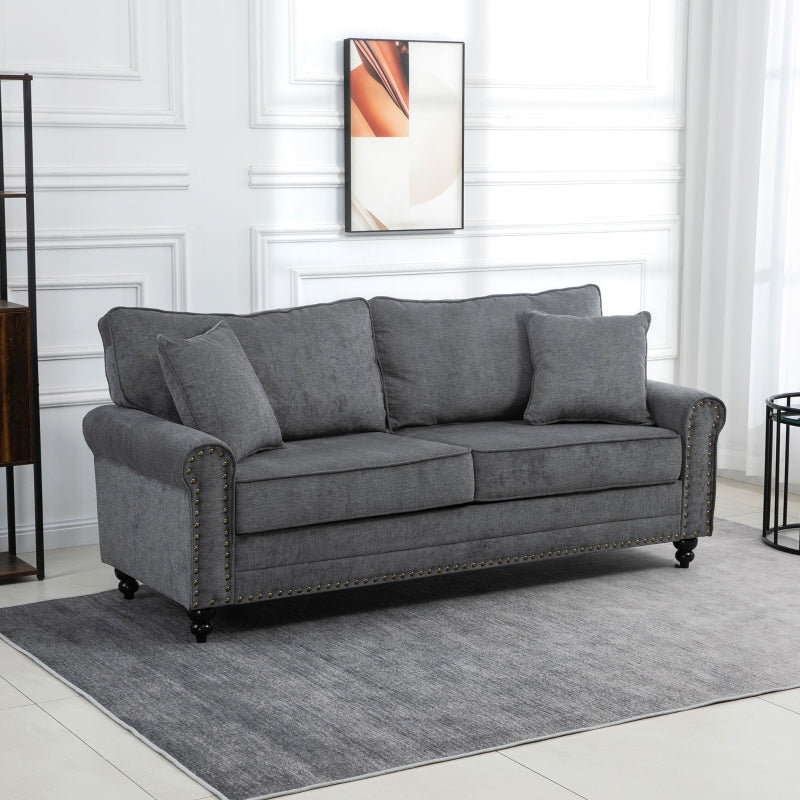 2 Seater Sofas For Living Room, Grey