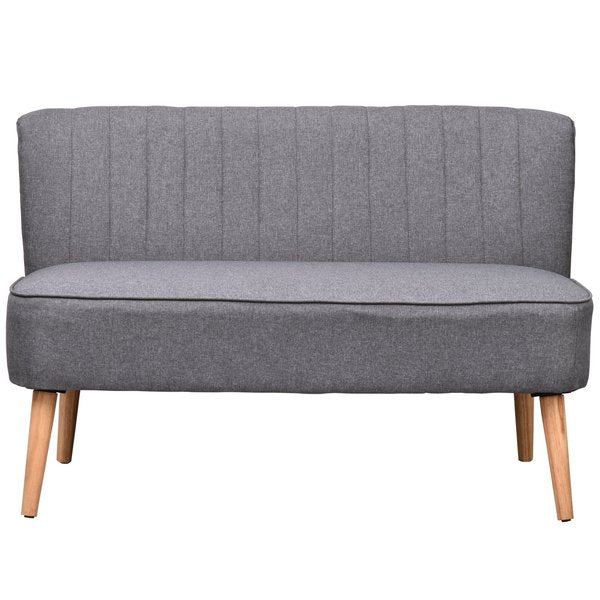 2 Seater Sofa, Linen-Grey