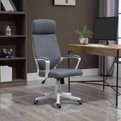 High Back Swivel Office Chair, Lumbar Back Support, Adjustable Height