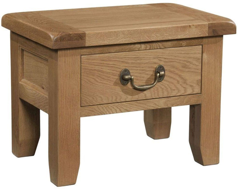 Somerset Oak Side Table with Drawer