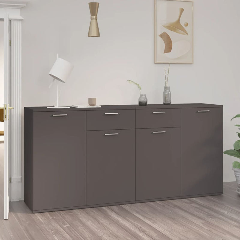 Sideboard Grey 160x36x75 cm Engineered Wood