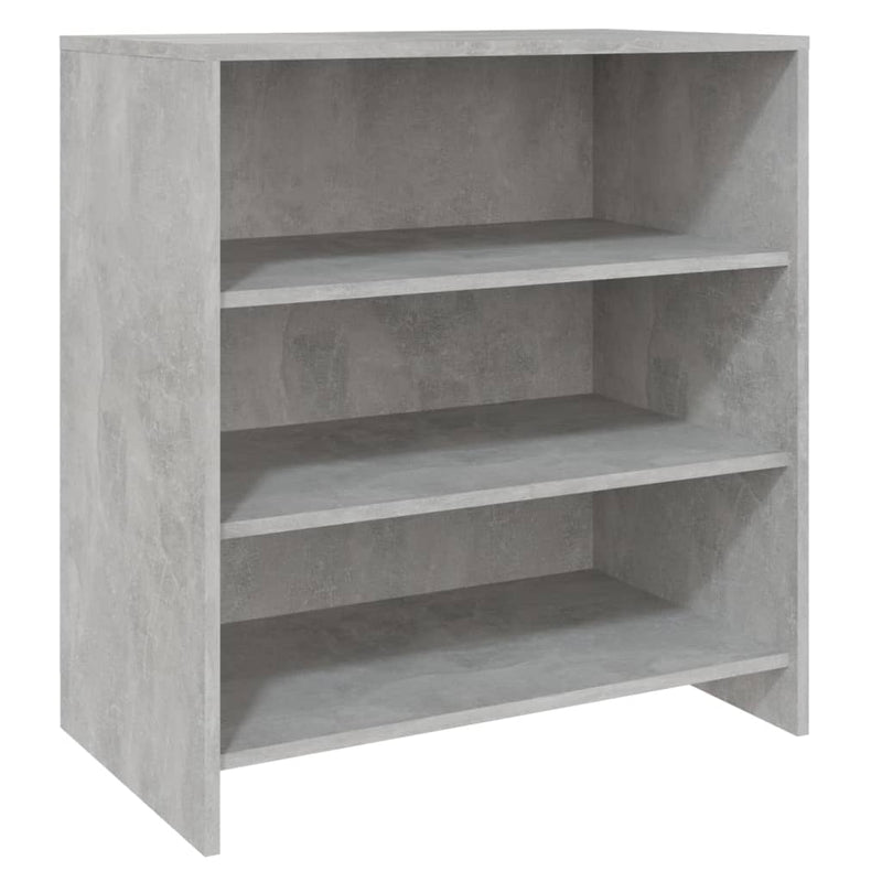 3 Piece Sideboard Concrete Grey Engineered Wood