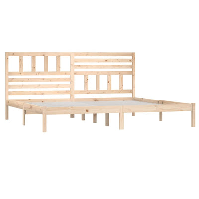 Bed Frame 180x200 cm Super King Size Solid Wood Pine