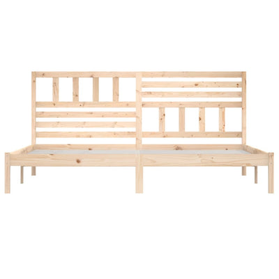 Bed Frame 180x200 cm Super King Size Solid Wood Pine