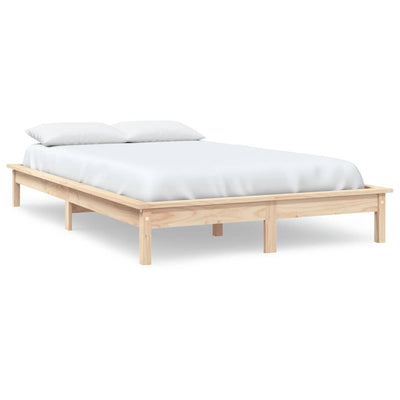 Bed Frame 150x200 cm Solid Wood Pine King Size