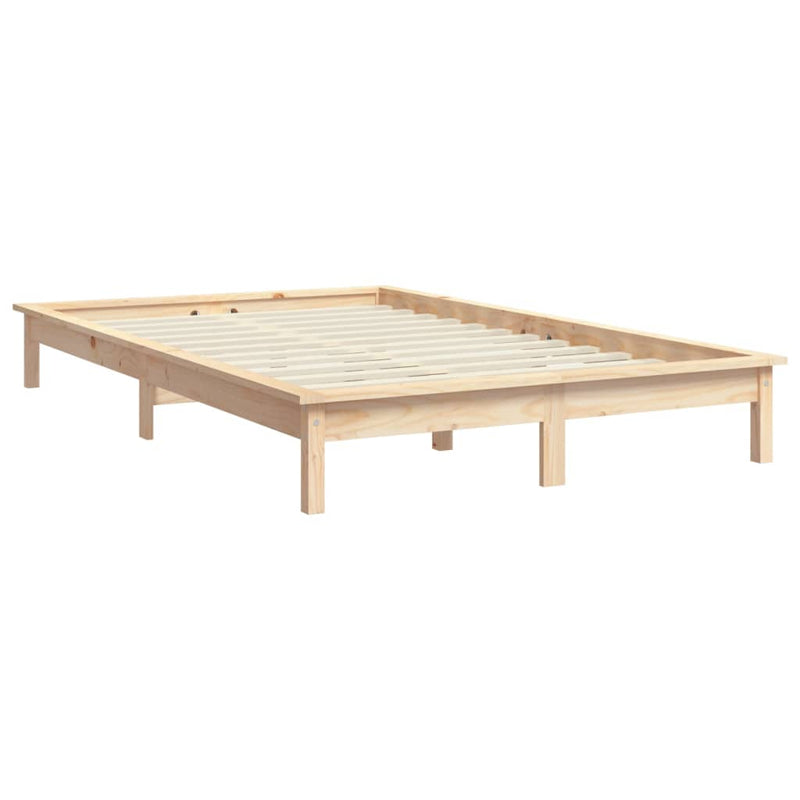 Bed Frame 150x200 cm Solid Wood Pine King Size