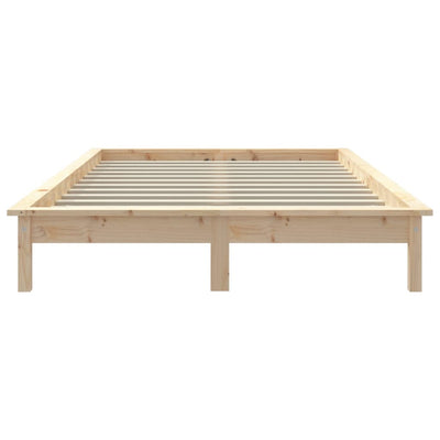 Bed Frame 150x200 cm Solid Wood Pine King Size