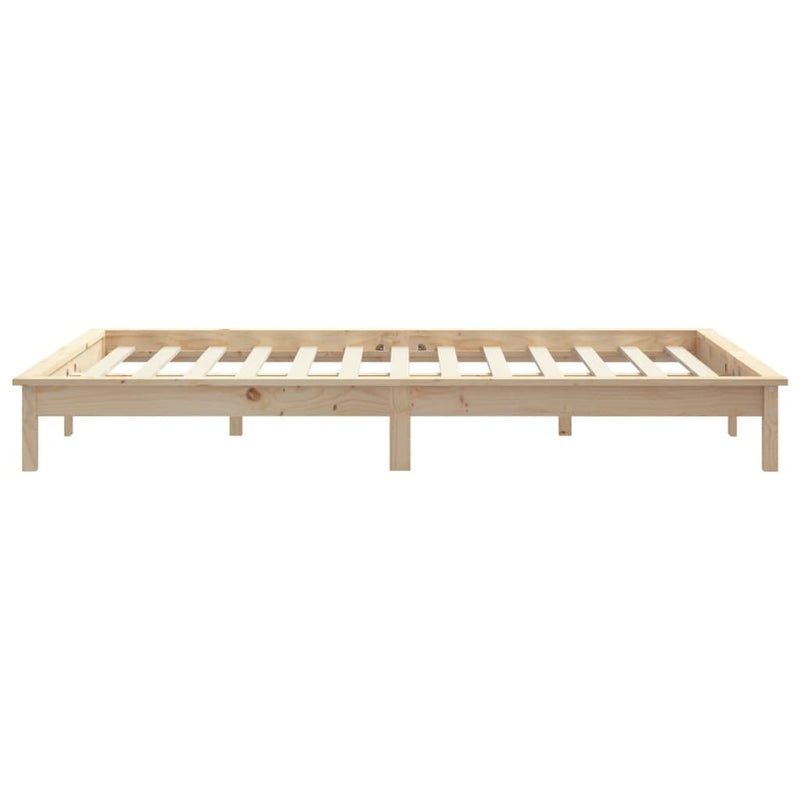 Bed Frame 150x200 cm Solid Wood Pine King Size