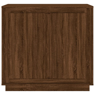 Sideboard Brown Oak 80x34x75 cm Engineered Wood