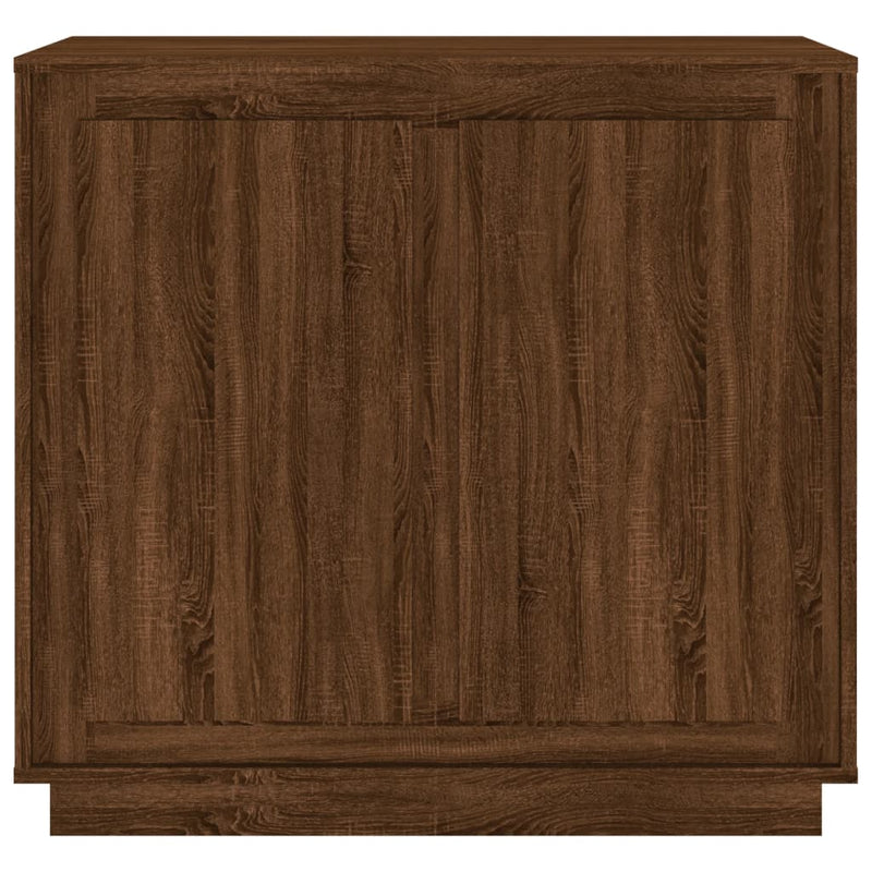 Sideboard Brown Oak 80x34x75 cm Engineered Wood