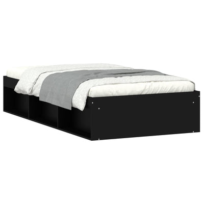 Bed Frame Black 100x200 cm