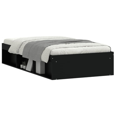 Bed Frame Black 100x200 cm