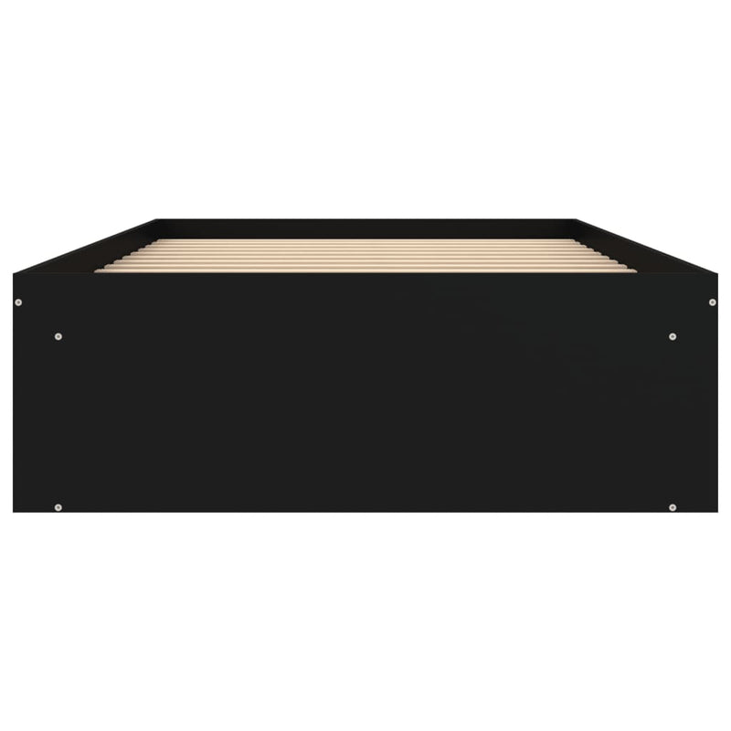 Bed Frame Black 100x200 cm