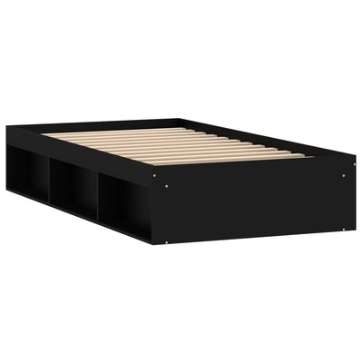 Bed Frame Black 100x200 cm