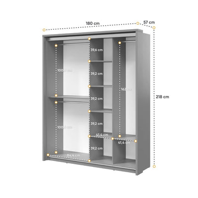 Arti 17 - 2 Sliding Door Wardrobe 180cm