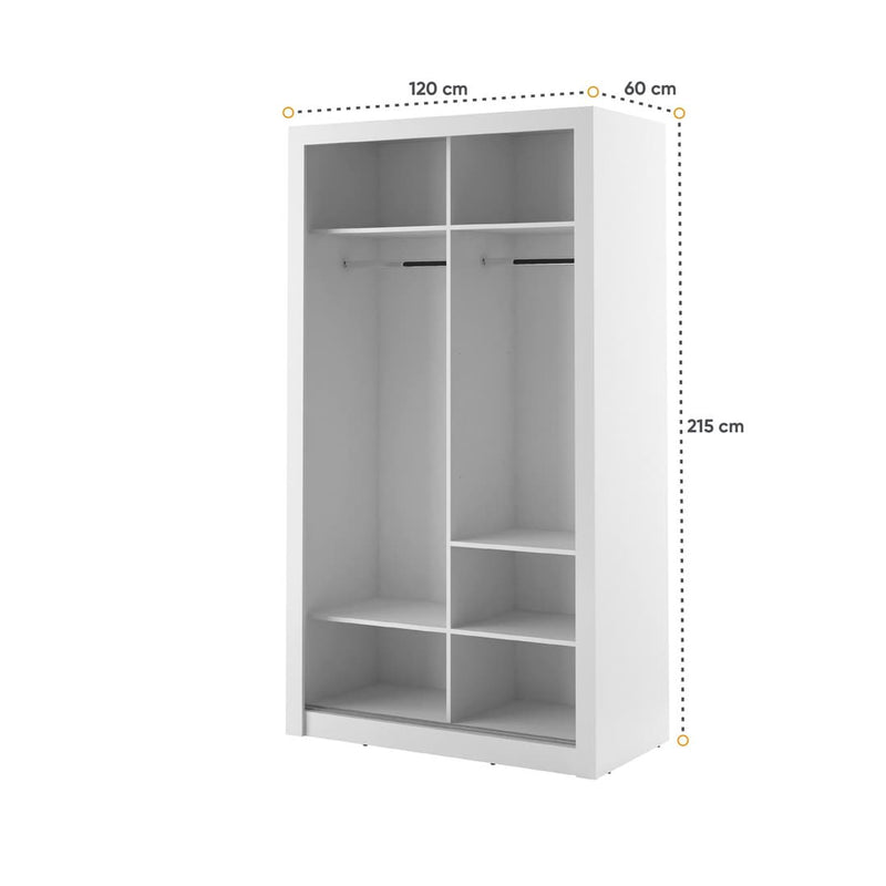 Arti 19 - 2 Sliding Door Wardrobe 120cm