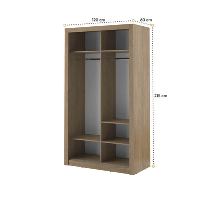 Arti 19 - 2 Sliding Door Wardrobe 120cm