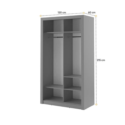 Arti 19 - 2 Sliding Door Wardrobe 120cm