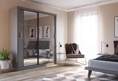 Arti 3 - 2 Sliding Door Wardrobe 181cm