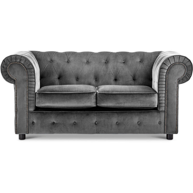 Ashbourne Velvet Chesterfield 2 Seater Sofa