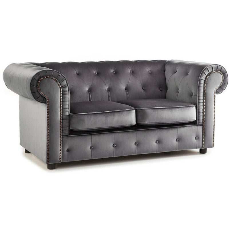 Ashbourne Velvet Chesterfield 2 Seater Sofa