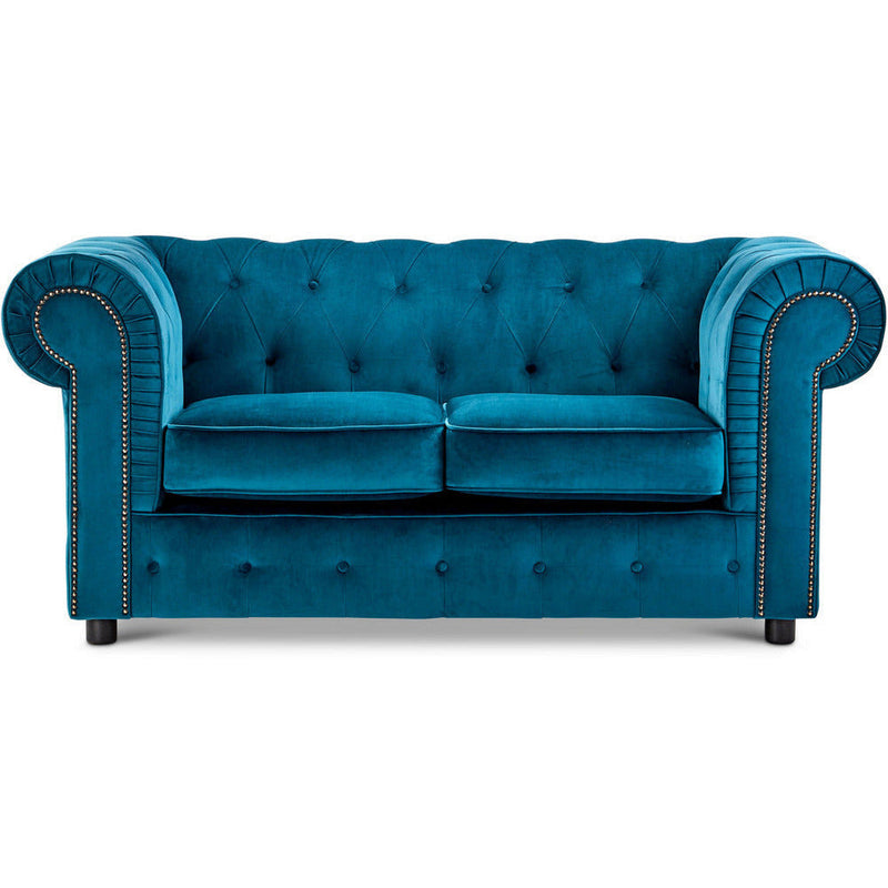 Ashbourne Velvet Chesterfield 2 Seater Sofa