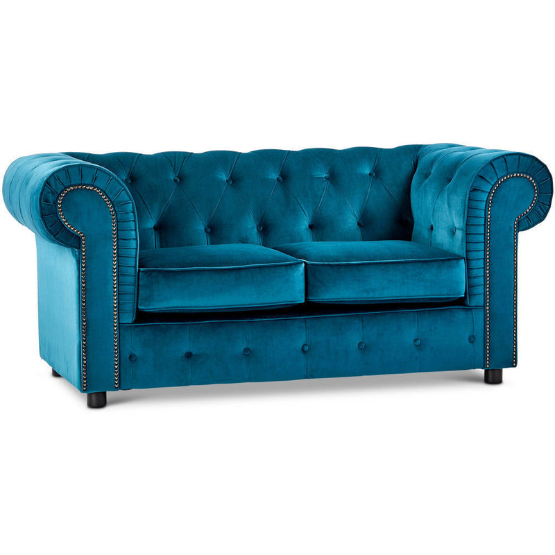 Ashbourne Velvet Chesterfield 2 Seater Sofa