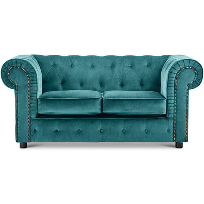 Ashbourne Velvet Chesterfield 2 Seater Sofa