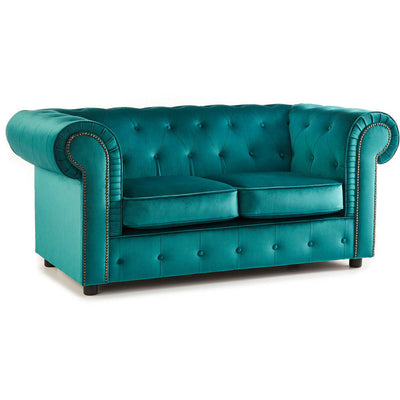 Ashbourne Velvet Chesterfield 2 Seater Sofa