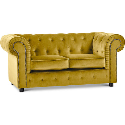 Ashbourne Velvet Chesterfield 2 Seater Sofa