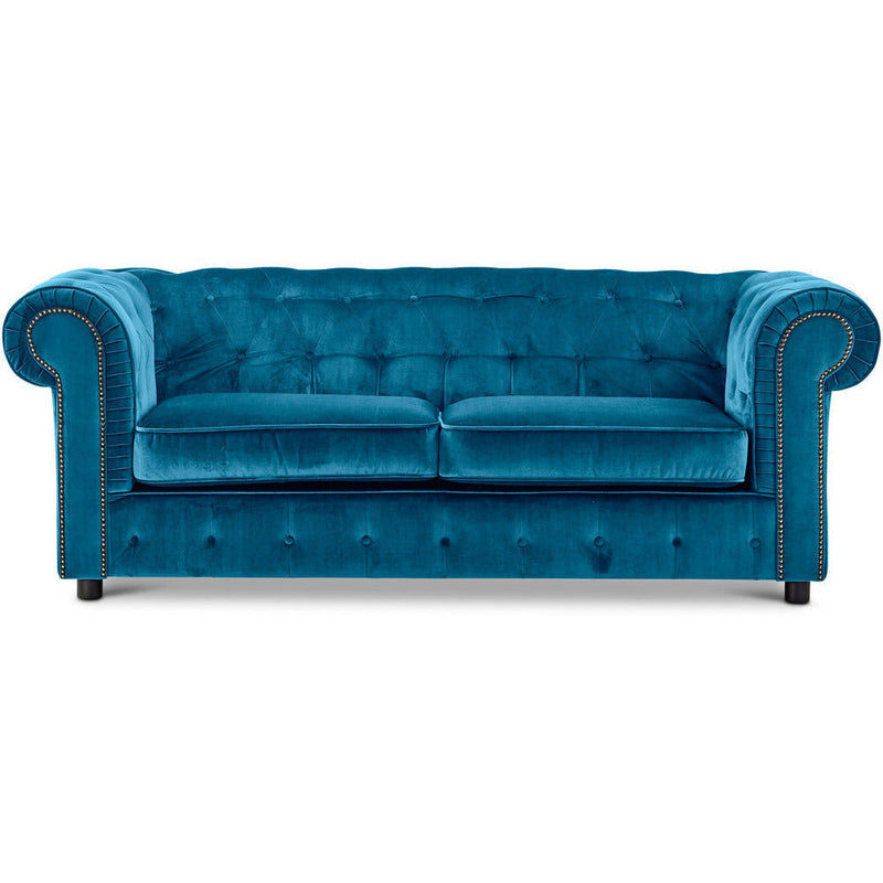 Ashbourne Velvet Chesterfield 3 Seater Sofa