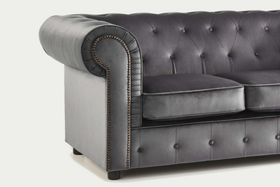 Aspen 3 Seater Velvet Chesterfield Sofa