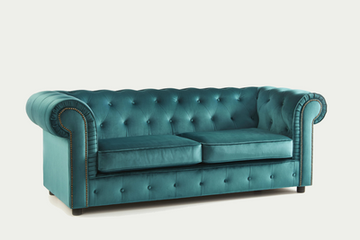 Aspen 3 Seater Velvet Chesterfield Sofa