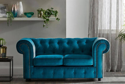 Aspen 2 Seater Velvet Chesterfield Sofa