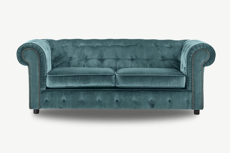 Aspen 3 Seater Velvet Chesterfield Sofa