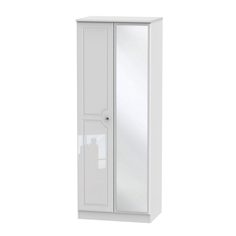 Balmoral 2 Door Tall Mirror Wardrobe