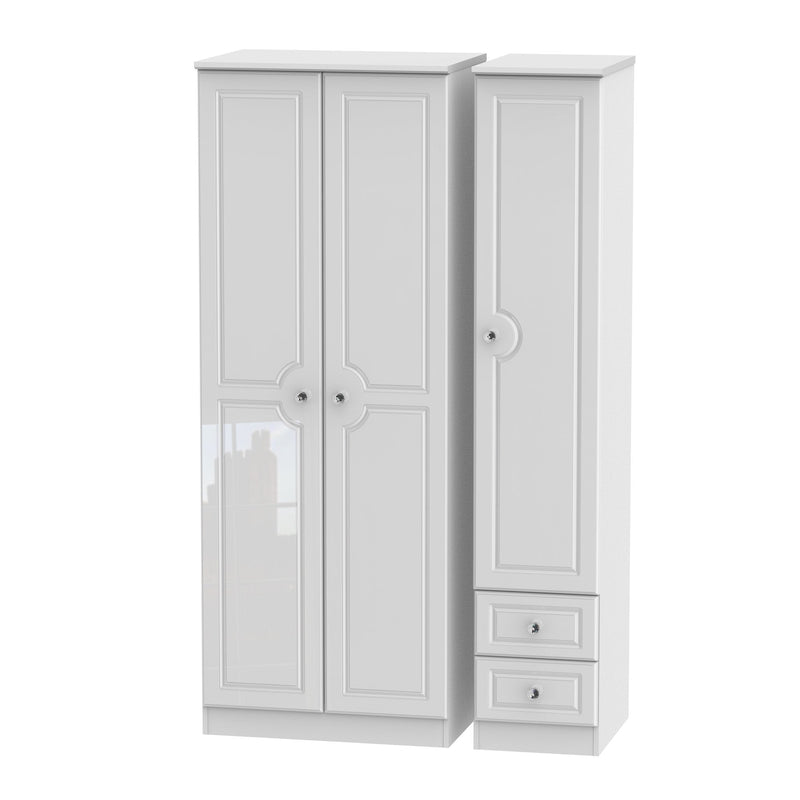 Balmoral 3 Door 2 Right Drawer Tall Wardrobe