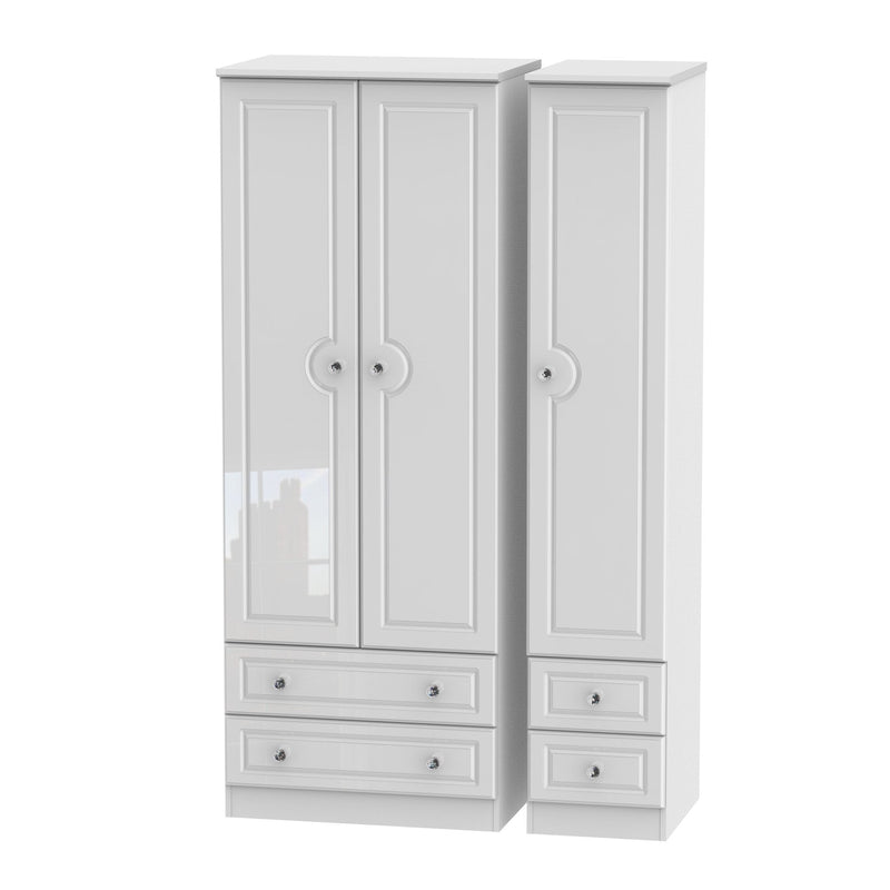 Balmoral 3 Door 4 Drawer Tall Wardrobe