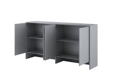 BC-06 Horizontal Wall Bed Concept 90cm With Storage Cabinet