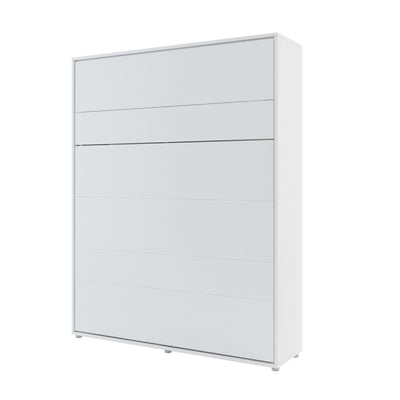 BC-12 Vertical Wall Bed Concept 160cm With Storage Cabinets and LED