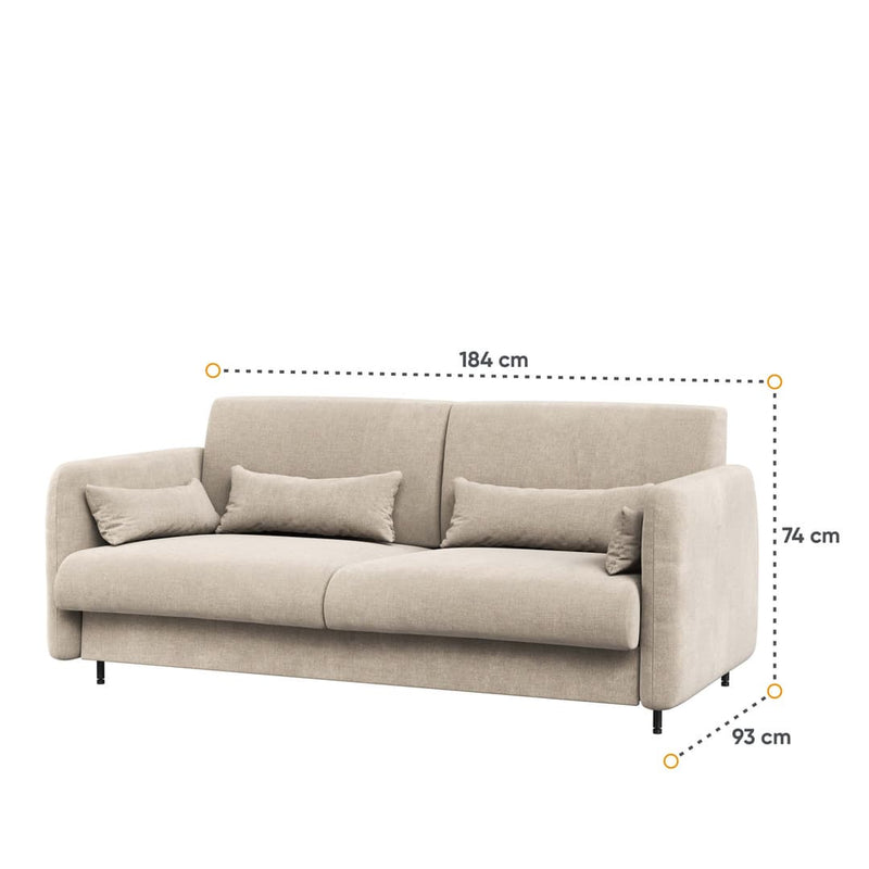 BC-19 Upholstered Sofa For BC-12 Vertical Wall Bed Concept 160cm