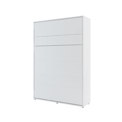 BC-01 Vertical Wall Bed Concept 140cm With Storage Cabinets and LED