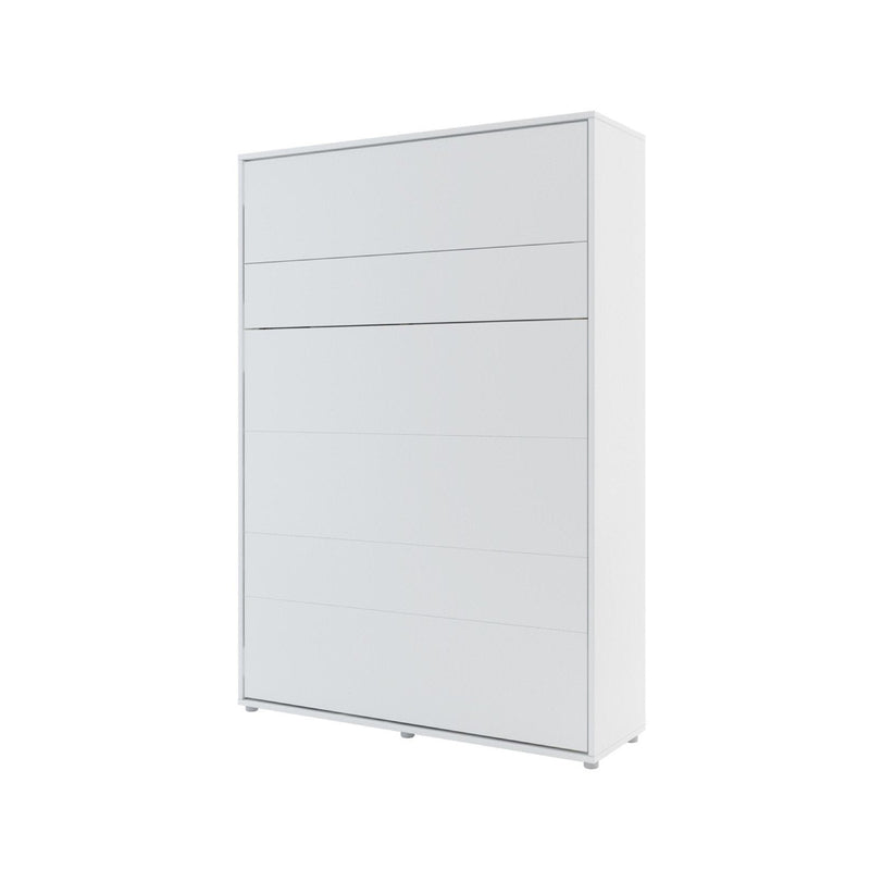 BC-01 Vertical Wall Bed Concept 140cm With Storage Cabinets and LED