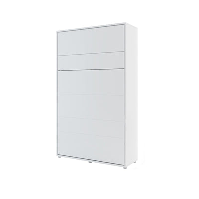 BC-02 Vertical Wall Bed Concept 120cm With Storage Cabinets and LED