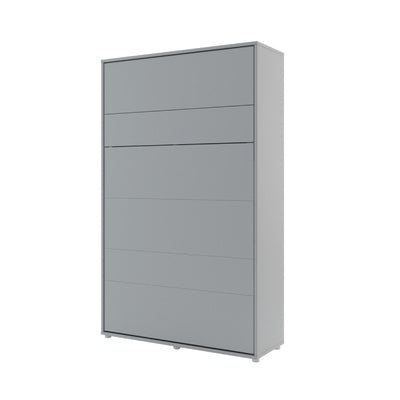 BC-02 Vertical Wall Bed Concept 120cm With Storage Cabinets and LED