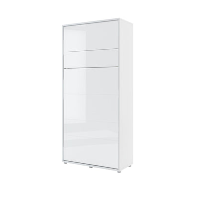 BC-03 Vertical Wall Bed Concept 90cm With Storage Cabinets and LED